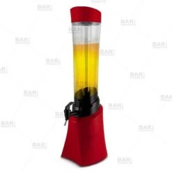 Outlet 🔔 Bars Beer Tower 2.5 Liters With Ice Tube - Red ❤️