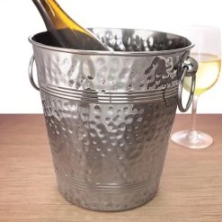 Top 10 🤩 Bars Stainless Steel 🔨 Hammered Ice Bucket And Stand (Sold Separately) 🥰 -BARS Sales Store 8qt hammered bucket main1 800x