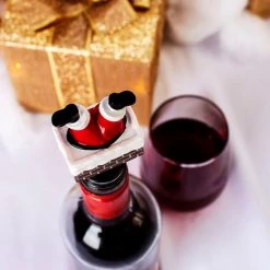 Cheapest 😀 Bars Wine Stopper - Santa 💯 -BARS Sales Store Santa wine stopper scene1 800x