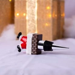 Cheapest 😀 Bars Wine Stopper - Santa 💯 -BARS Sales Store Santa wine stopper scene3 800x