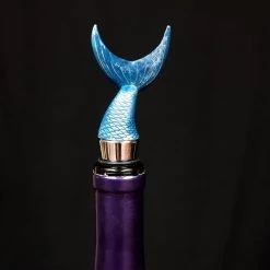 Outlet 🌟 Bars Mermaid Tail Wine Stopper - Blue Glitter 🤩 -BARS Sales Store WS MERMAID BPC 2 800x