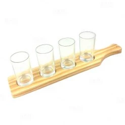 Hot Sale ⌛ Bars BarConic® 4 Hole Wooden Beer Sampler Paddle / Flight Tray ✔️ -BARS Sales Store beer sampler paddle bpc 4 800x