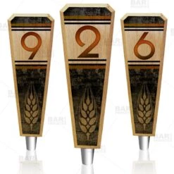 Coupon 🔔 Bars Oak Wood Numbered Beer Tap Handles - Classy Hops ❤️