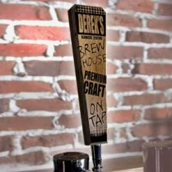 Coupon 💯 Bars Brew House - Oak Wood Beer Tap Handles - Flared Shape 🎉