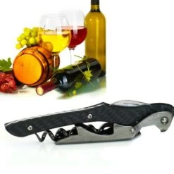 Discount 😍 Bars Castello™ Carbon Fiber Handle Corkscrew 🛒
