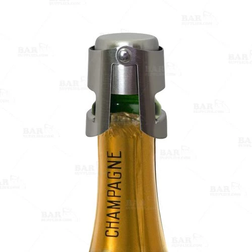 Outlet 🌟 Bars BarConic™ Brushed Stainless Button Style Champagne Stopper 🥰 4 Outlet 🌟 Bars BarConic™ Brushed Stainless Button Style Champagne Stopper 🥰 - Image 2