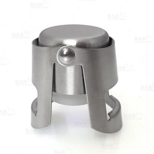 Outlet 🌟 Bars BarConic™ Brushed Stainless Button Style Champagne Stopper 🥰 3 Outlet 🌟 Bars BarConic™ Brushed Stainless Button Style Champagne Stopper 🥰