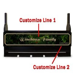 Best deal 🎉 Bars CUSTOMIZABLE Wall Mounted Wine Bottle & Glass Hanging Shelf W/ Painted Vineyard Plaque 🔔 -BARS Sales Store customizable mounted wine glass hanging shelf front grapes customize 2 lines 800x