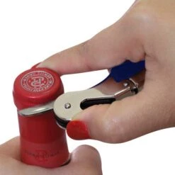 Discount 🎁 Bars Waiter’s Corkscrew - Double Lever 🍬 Candy 🧥 Coated - Stainless Steel 👍 -BARS Sales Store double lever wine opener action 1 800x