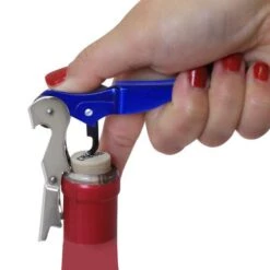 Discount 🎁 Bars Waiter’s Corkscrew - Double Lever 🍬 Candy 🧥 Coated - Stainless Steel 👍 -BARS Sales Store double lever wine opener action 2 800x