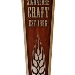 Discount 👍 Bars Initial Signature Craft - Oak Wood Beer Tap Handles - Flared Shape ✔️ -BARS Sales Store elegant cherry wood beer tap handle 10in web 800x