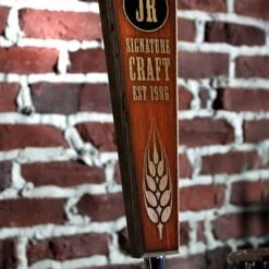 Discount 👍 Bars Initial Signature Craft - Oak Wood Beer Tap Handles - Flared Shape ✔️ -BARS Sales Store elegant cherry wood beer tap handle 10in web action 800x