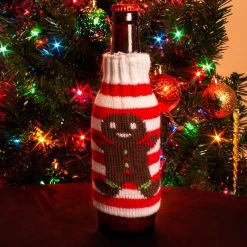 Discount 🛒 Bars Ugly Sweater Beer Hugger - Design Options 💯 -BARS Sales Store gingerbread hugger scene 800x