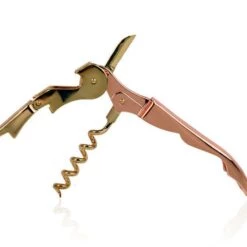 Promo 😀 Bars Gold And Copper Plated Corkscrew - Double Lever 👍