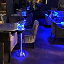 Buy 😀 Bars Ice Bucket Wine Bottle Cooler Stand Plus Charging Station - LED 🔥 -BARS Sales Store icenight 800x
