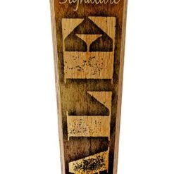 Outlet ✨ Bars Initial ALE Design - Oak Wood Beer Tap Handles - Flared Shape 🤩 -BARS Sales Store initial ale beer tap handle 10in web 800x