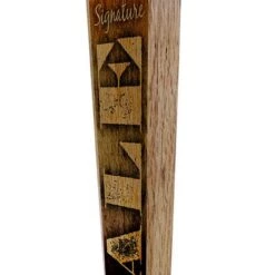 Outlet ✨ Bars Initial ALE Design - Oak Wood Beer Tap Handles - Flared Shape 🤩 -BARS Sales Store initial ale beer tap handle 10in web angle 800x