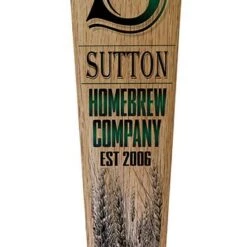 Best Pirce 👍 Bars Initial Homebrew Company - Oak Wood Beer Tap Handles - Flared Shape 😉 -BARS Sales Store initial hbc beer tap handle 10in web 800x