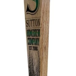 Best Pirce 👍 Bars Initial Homebrew Company - Oak Wood Beer Tap Handles - Flared Shape 😉 -BARS Sales Store initial hbc beer tap handle 10in web angle 800x