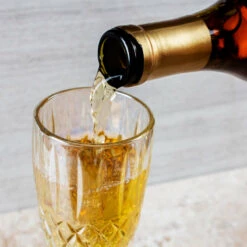 Promo 🔥 Bars BarConic® Iridescent Diamond Pattern Flute Glass (Quantity Options) - 5.5 Ounce 😉 -BARS Sales Store iridescent flute glass scene2 800x