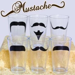 Flash Sale 🎁 Bars 6 Pack Of Mustache Pint Glasses 😉