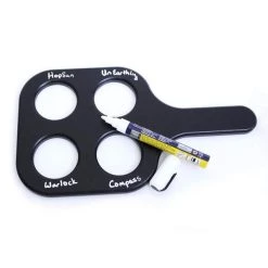 Wholesale 🛒 Bars Black Plastic Beer Sampler Paddle 🌟 -BARS Sales Store plastic shot sampler paddles with chalk marker for labeling 800x