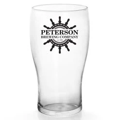 Best Sale 💯 Bars CUSTOMIZABLE Imperial Pub Glass - Ship Wheel - 20oz 🎉
