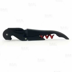 Brand new 👏 Bars Matte Black Double-Hinged Corkscrew With Red Worm 😉 -BARS Sales Store red worm true corkscrew bpc 1 800x