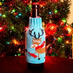 Discount 🛒 Bars Ugly Sweater Beer Hugger - Design Options 💯 -BARS Sales Store reindeer hugger scene 800x