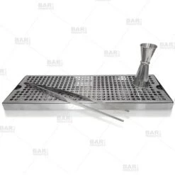 Top 10 ⭐ Bars BarConic® Stainless Steel Drip Tray With Holes - 16" X 6" ❤️ -BARS Sales Store service dip tray ss 800x