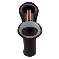 Cheapest 🥰 Bars Black Neoprene Wine Totes 🎉 -BARS Sales Store sgl front open 1 800x