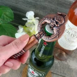 Deals 🥰 Bars BarConic® Skull Bottle Opener And Wine Opener - Antique Copper 😉 -BARS Sales Store skull bottle opener wine stopper bpc 6 800x