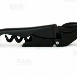Cheap 🎁 Bars BarConic® Matte Black Double-Hinged Corkscrew With Black Worm ✔️ -BARS Sales Store solid black corkscrew with black worm bpc 1 800x