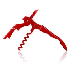 Flash Sale ❤️ Bars BarConic® Solid Red Double-Hinged Corkscrew With Red Worm 💯