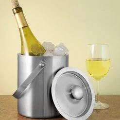 Best Pirce ⭐ Bars Large Insulated Ice Bucket - Stainless Steel 🥰