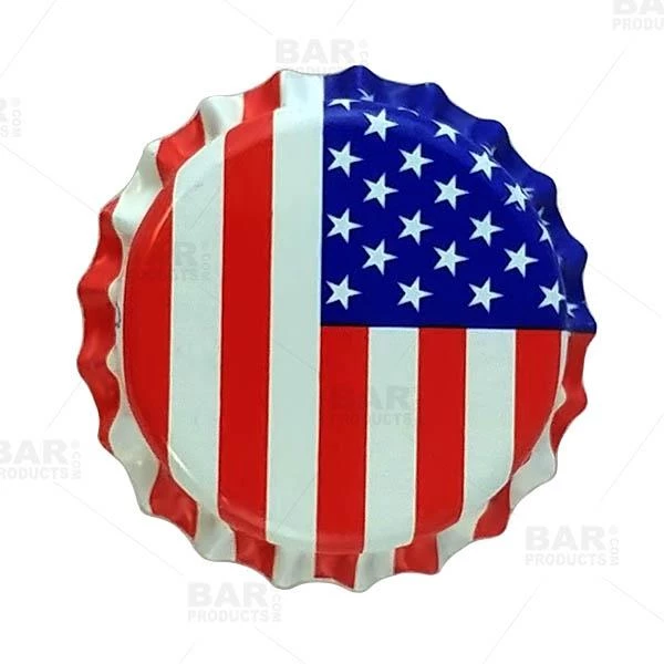 Best Pirce โค๏ธ Bars Oxygen Absorbing Beer Bottle Caps - American Flag - 50 Pack ๐ 4 Best Pirce โค๏ธ Bars Oxygen Absorbing Beer Bottle Caps - American Flag - 50 Pack ๐ - Image 2