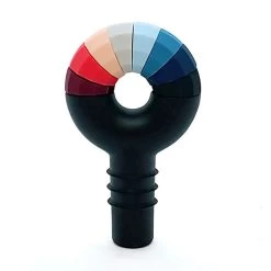 Best deal 👏 Bars Silicone Bottle Stopper With 8 Color-Coded Wine Charms ✨ -BARS Sales Store wine bottle stopper charms BS main2 800x