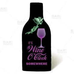 Budget ✨ Bars Wine O' Clock Wine Bottle Cooler With Strap ⌛ -BARS Sales Store wine caddy wine oclock 800 800x