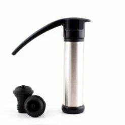 Flash Sale 👏 Bars Handled Wine Pump With Stoppers (Color Options) ⭐ -BARS Sales Store wine stopper stainless steel clean 800x