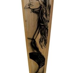 New 🎉 Bars Oak Wood Beer Tap Handles - Flared Shape - I'd Tap That 🔥 -BARS Sales Store wood beer tap handle sexy girl 8in web 800x